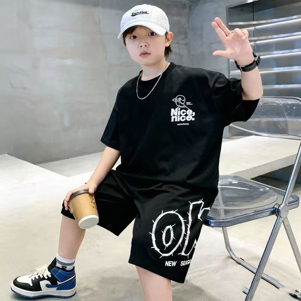Cotton Summer Hip Hop Boys Clo - огляд і ціна Summer Clothing Drawing For Kids