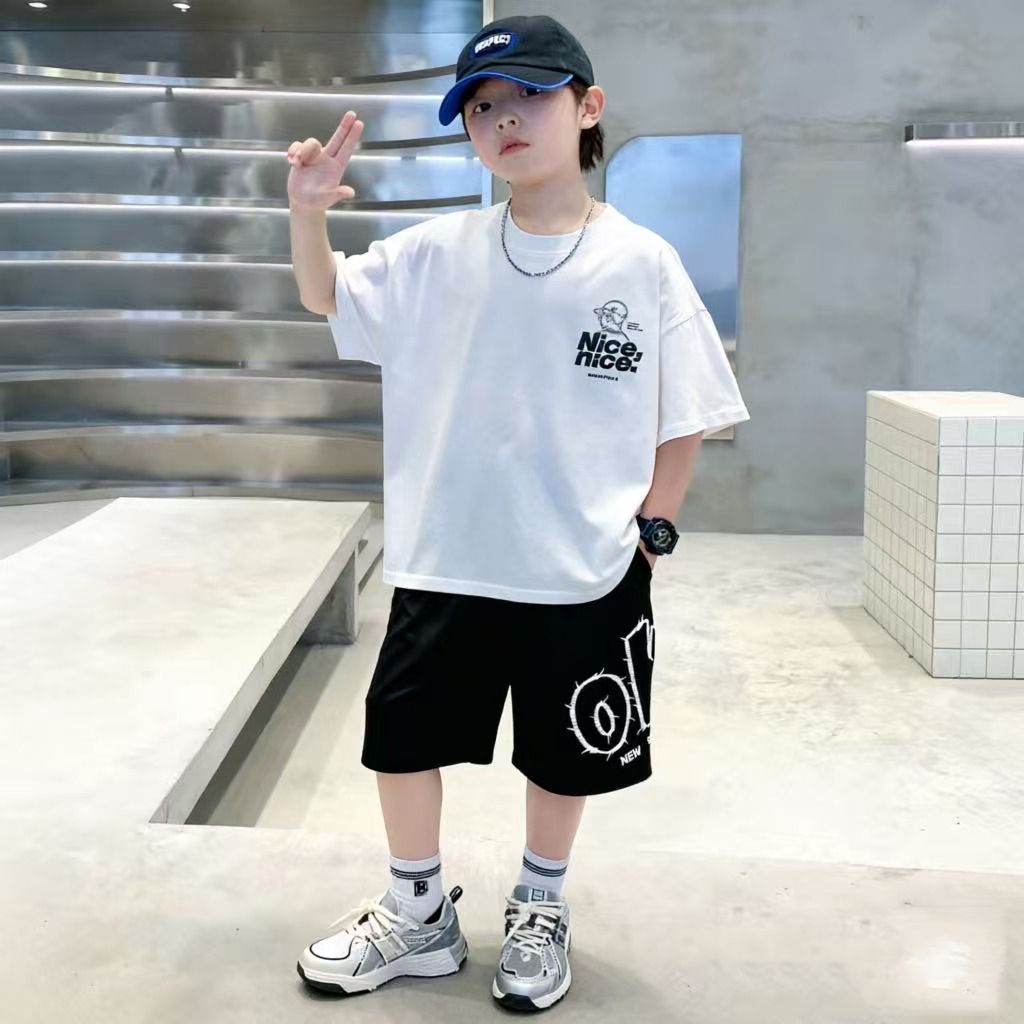 Cotton Summer Hip Hop Boys Clo - огляд і ціна Summer Clothing Drawing For Kids