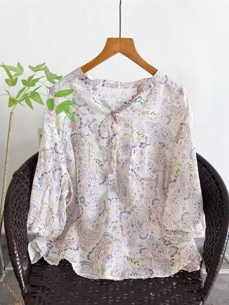 100% Ramie shirts for women su - огляд і ціна Summer Clothing Japan