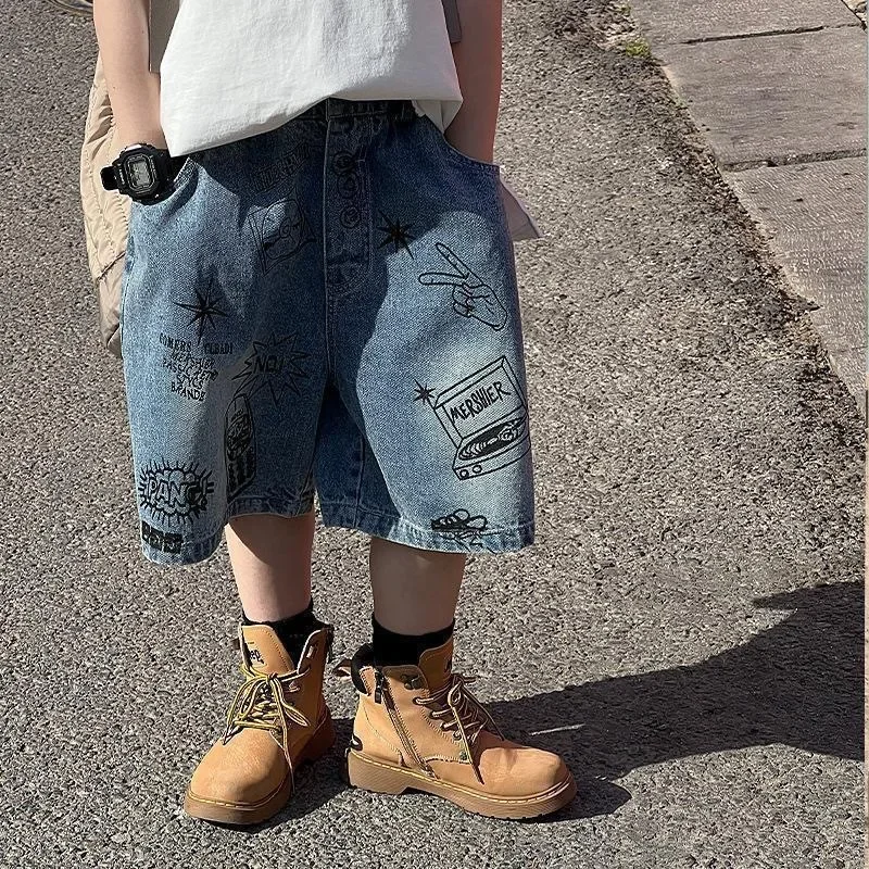 Boys Summer Thin Loose Denim F - огляд і ціна Summer Clothing Drawing For Kids