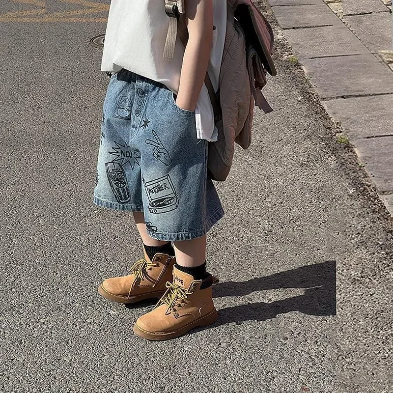 Boys Summer Thin Loose Denim F - огляд і ціна Summer Clothing Drawing For Kids
