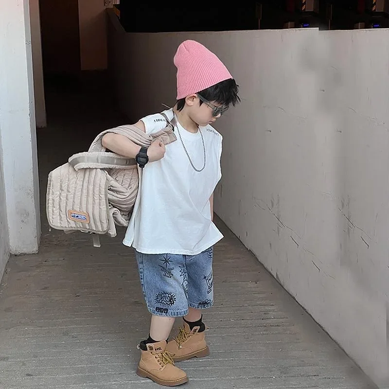 Boys Summer Thin Loose Denim F - огляд і ціна Summer Clothing Drawing For Kids
