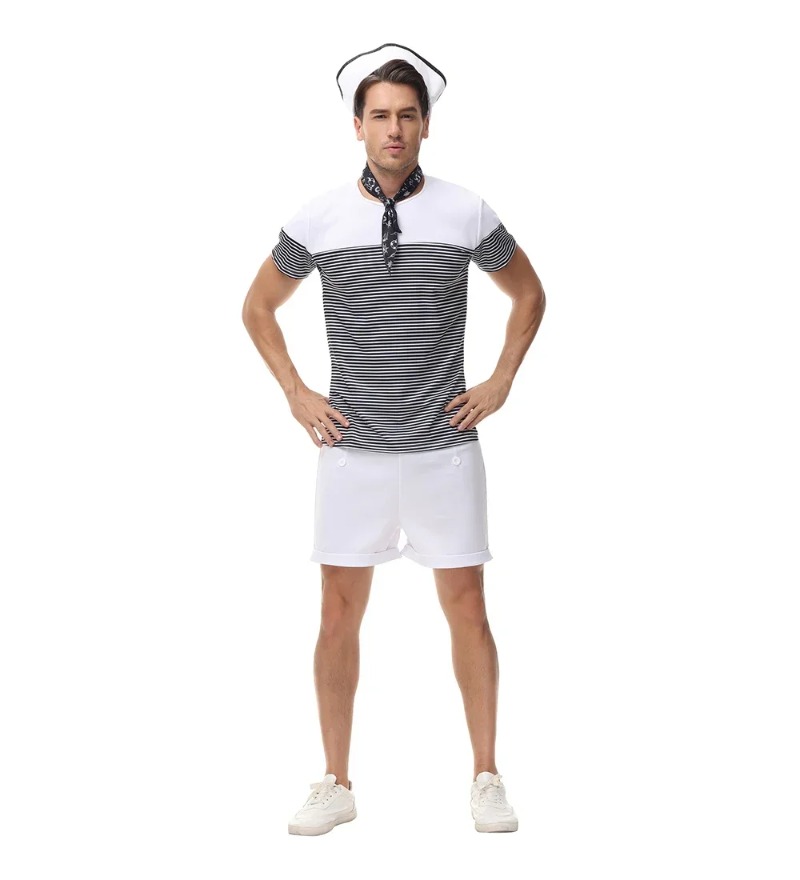 Couple Nautical Navy Sailor Co - огляд і ціна Summer Vacation Clothing Men