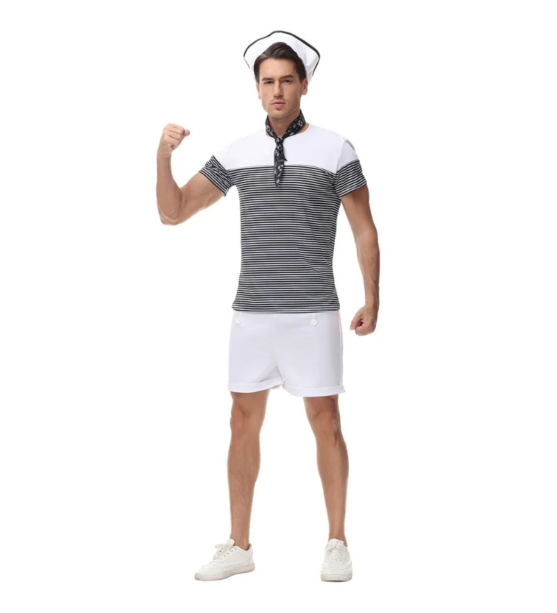 Couple Nautical Navy Sailor Co - огляд і ціна Summer Vacation Clothing Men