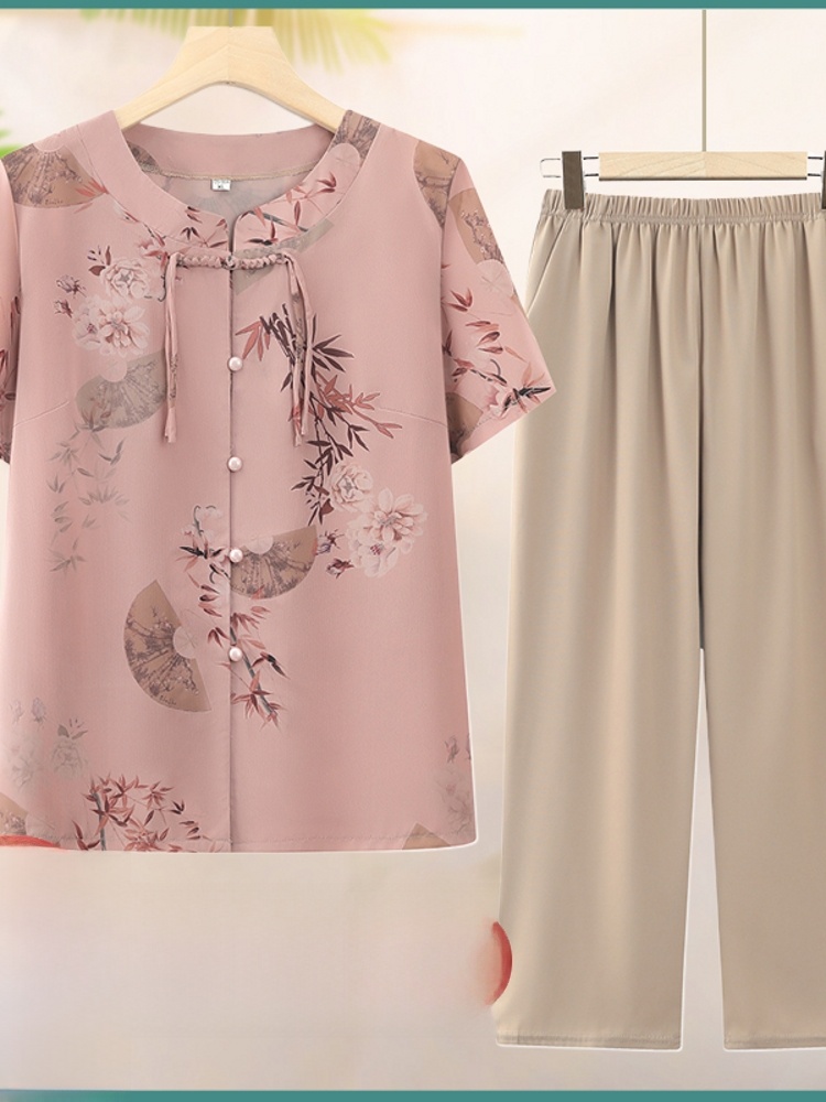 Fashionable Short Sleeve Two-P - огляд і ціна Summer Clothing Over 60